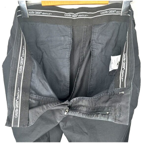 Galvin Green Mens Pants Ventil8 Golf Trousers Polyester Black Size 32x30 - Picture 9 of 16